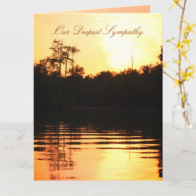 A Deepest Sympathy Card (Yellow Flower)