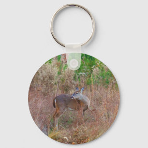 A Deer in the Tall Grass Keychain
