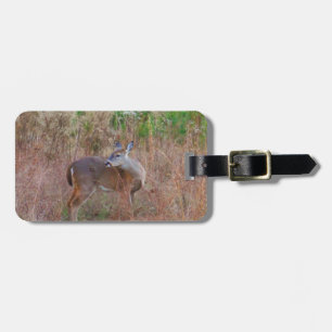 A Deer in the Tall Grass Luggage Tag