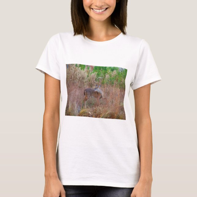 A Deer in the Tall Grass T-Shirt (Front)