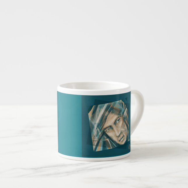A Defiant Green Elf Espresso Cup (Front Right)