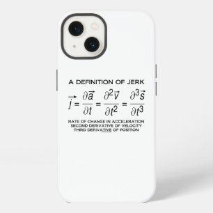 A Definition Of Jerk Physics Equation Humour iPhone 13 Case