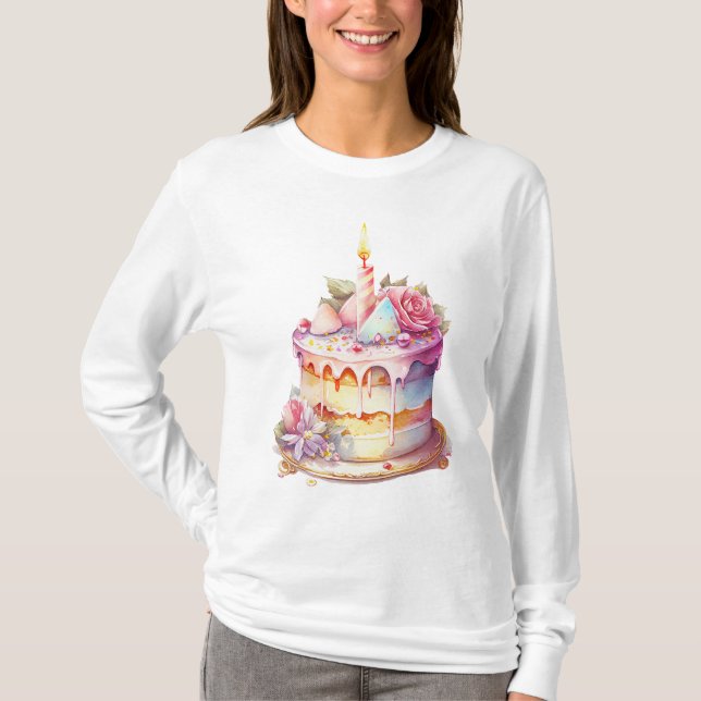 A Delicate Birthday Delight T-Shirt (Front)