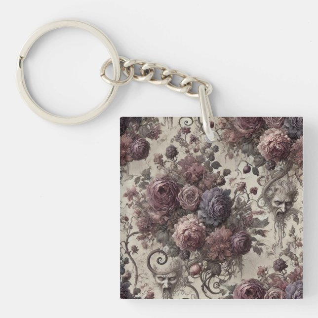 A Delicate Repulsion – Gothic Victorian Design Keychain (Front)
