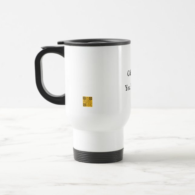 A delightfully funny mug for a coffee lover. (Left)