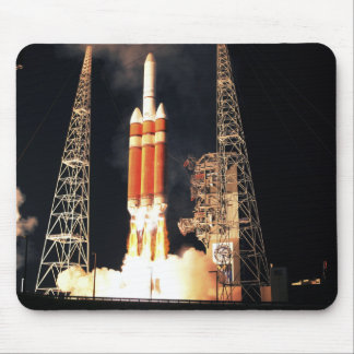 A Delta IV Heavy rocket lifts off Mouse Pad