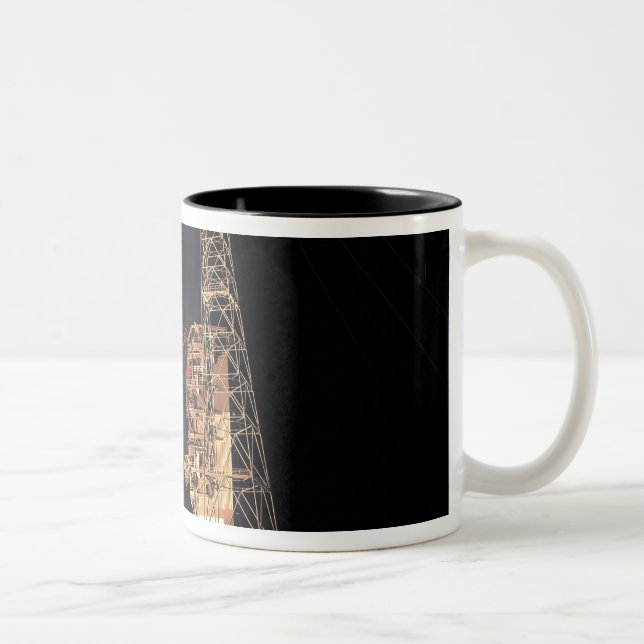 A Delta IV Heavy rocket lifts off Two-Tone Coffee Mug (Right)