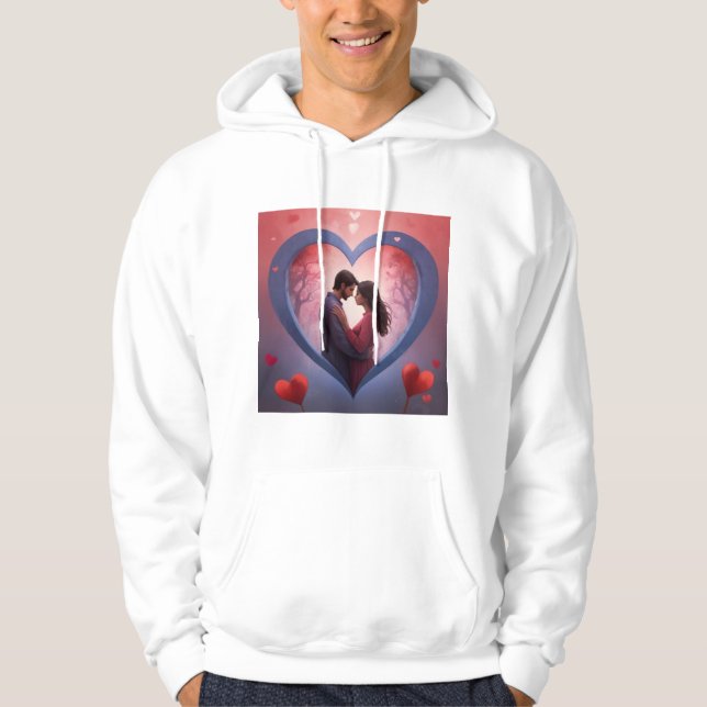 A design for a spiritual Valentine's Day that r... Hoodie (Front)