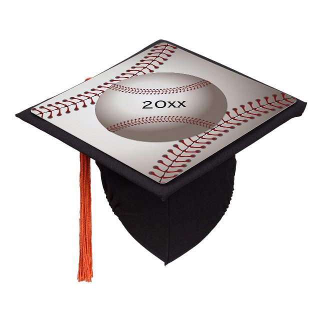 A Design of a Base Ball Year Graduation Cap Topper (Angled)