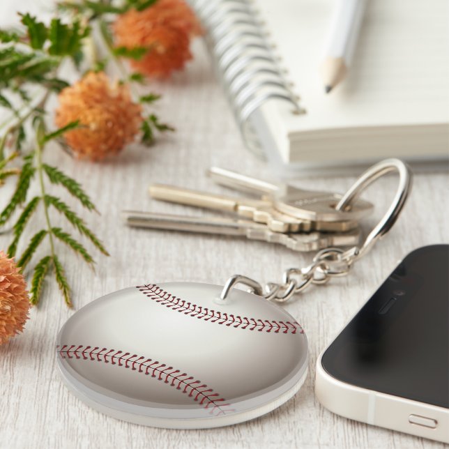 A Design of a Base or Soft Ball Keychain (Front Right)