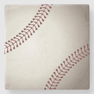 A Design of a Base or Soft Ball Stone Coaster