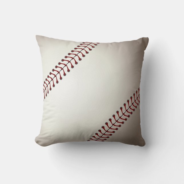 A Design of a Base or Soft Ball Throw Pillow (Front)
