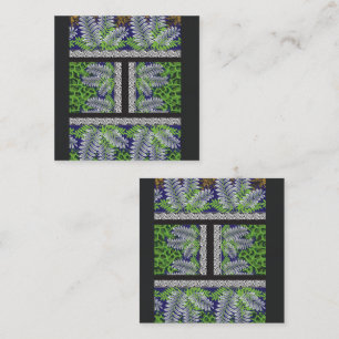 a design of a green and yellow pattern loyalty card