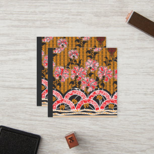 a design of a red and black wall hanging loyalty card