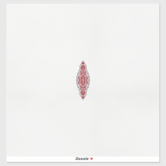 a design of a red and white pattern (Sheet)
