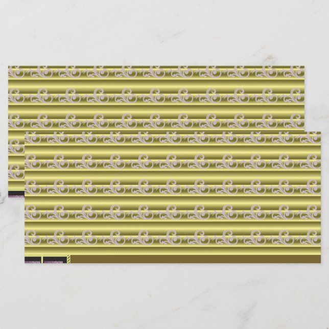 a design of a vase with flowers in it menu (Front/Back)