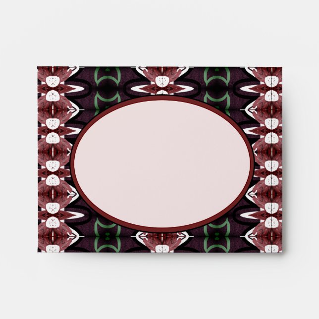 A designer pattern envelope (Front)
