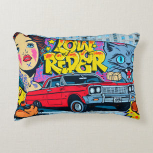 A detailed image of graffiti drawing. Conceptual s Accent Pillow