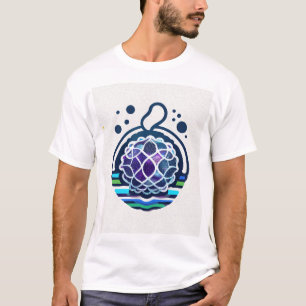 a detailed logo featuring a stylized, colourful me T-Shirt