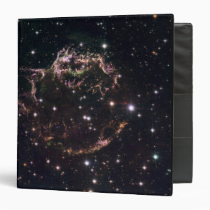 A detailed view at the tattered remains binder