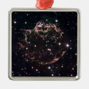 A detailed view at the tattered remains metal ornament