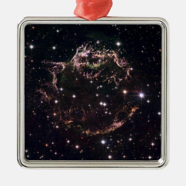 A detailed view at the tattered remains metal ornament (Front)