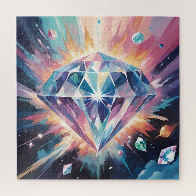 A diamond in space jigsaw puzzle (Vertical)