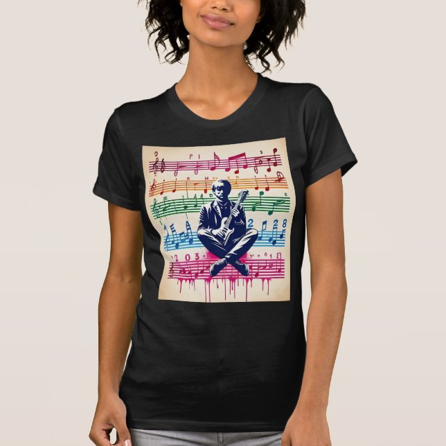 a diatonic scale with musical notations T-Shirt (Front)