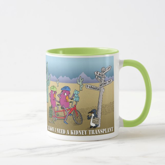 A different cartoon on each side! mug (Right)