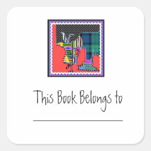 A Different Kind Of Animal Bookplate Sticker