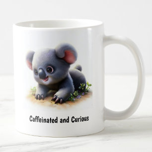 A Digital Painting of a Cute Koala Coffee Mug