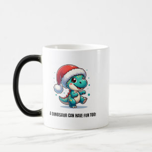A Dinosaur Can Have Fun Too! Magic Mug