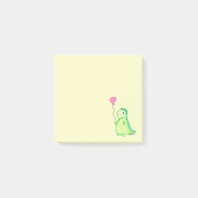 A dinosaur in my post-it notes (Front)