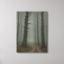 a dirt road through a forest vintage