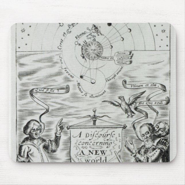 'A Discourse concerning New World Planet' Mouse Pad (Front)