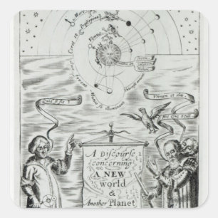 'A Discourse concerning New World Planet' Square Sticker