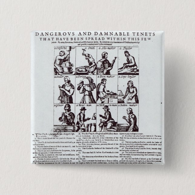 A Discovery of the Most Dangerous 2 Inch Square Button (Front)