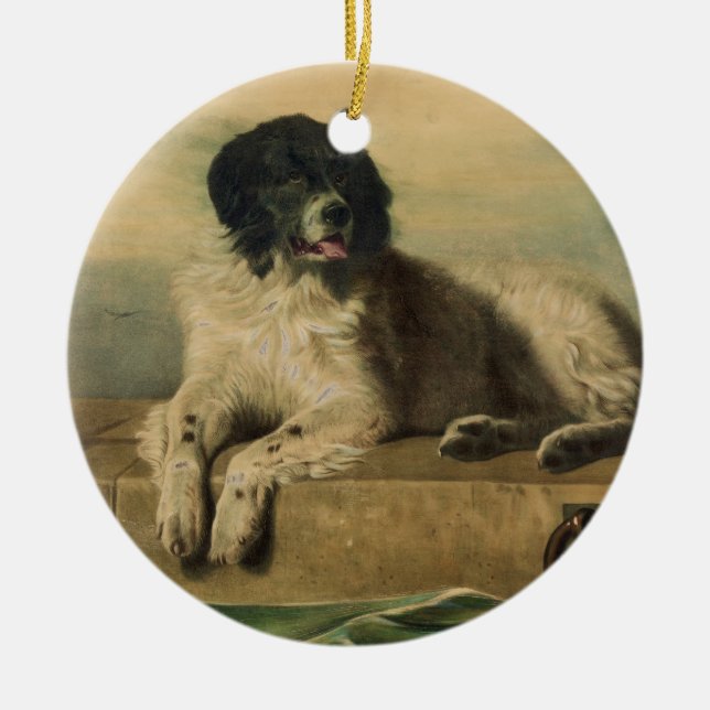 A Distinguished Member of the Humane Society Ceramic Ornament (Front)