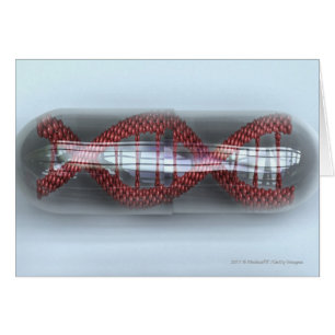 A DNA strand in a capsule