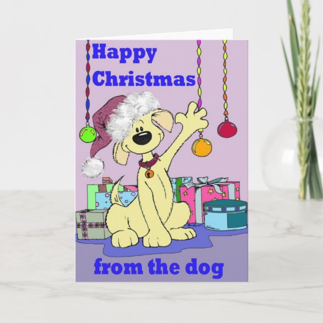 A Dog card034 Holiday Card (Front)