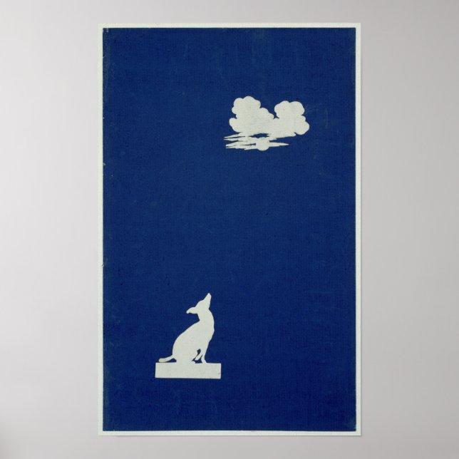 A Dog Howling at the Moon Poster (Front)