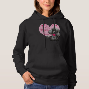 A dog’s love  toy poodle valentine     hoodie