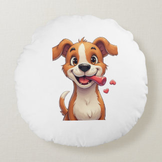 A Dog Smiling Pillow Cushion