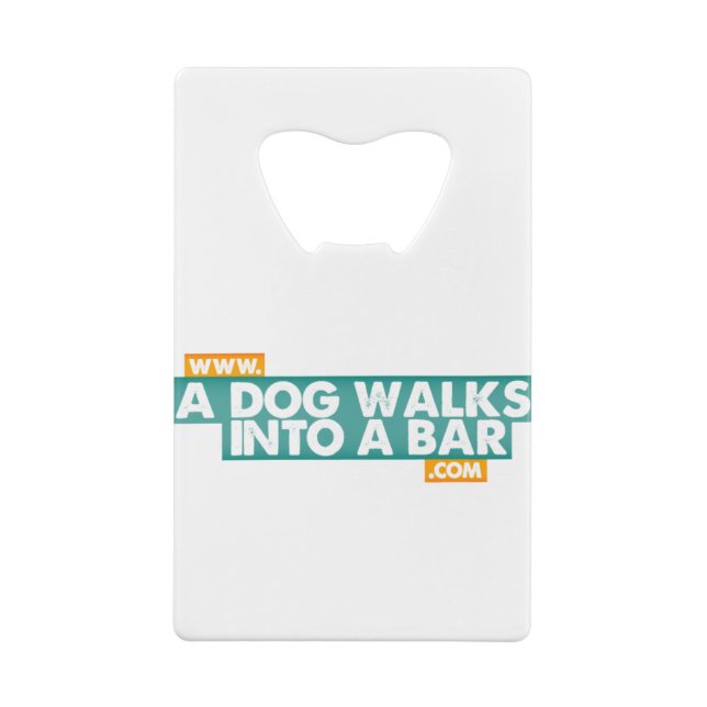 A Dog Walks into a Bar -Colour Wallet Bottle Wallet Bottle Opener (Back)