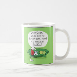 A Dog's Letter to Santa - Funny Christmas Cartoon Coffee Mug