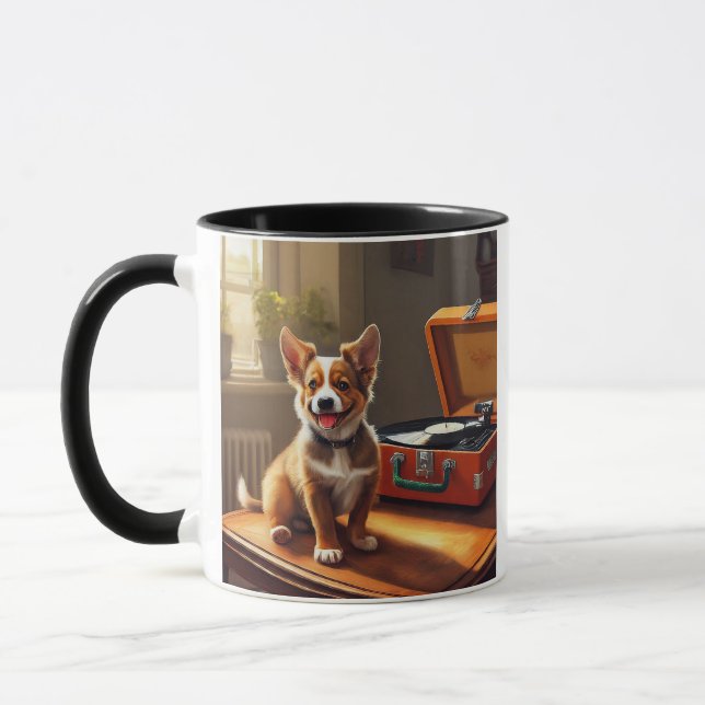   A dog's love is on Humanity and Loyalty Mug (Left)