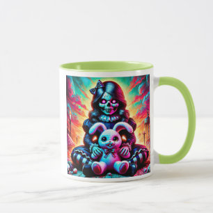 A doll of hell with his nice rabbit. mug