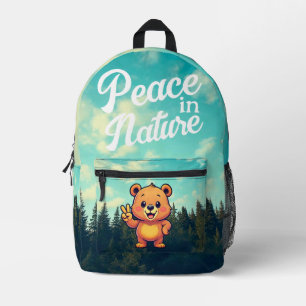 À Dos Imprimé Conception du sac de l'ours mignon
