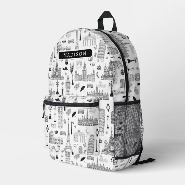 À Dos Imprimé Imprimer le sac de coupe (Coin arrière droit)