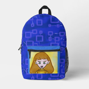 À Dos Imprimé Imprimer le sac de coupe